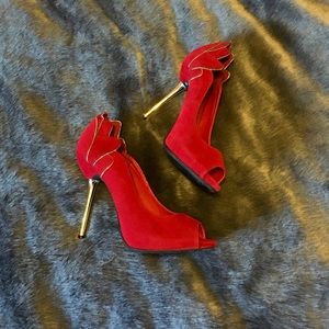 Red and Gold Heels